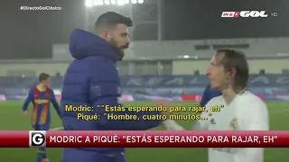 Modric a Piqué: "Ahora a rajar, ¿eh?"