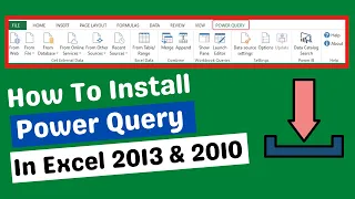 How To Install Power Query In Excel 2013 or 2010 For Windows Free Download