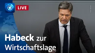 Bundestag: Wirtschaftsminister Habeck mit Regierungserklärung zur gesamtwirtschaftlichen Lage