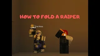 How To Fold a Rapier Shonobi Style|Rouge Lineage
