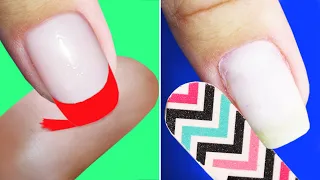 24 Nail Hacks And Tricks || DIY Manicure Ideas To Try At Home