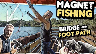 Incredible Absolutely Loaded Bridge Magnet Fishing In The Hood