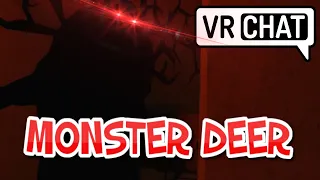 [VRChat] Naddition gets stuck in a Horror map with a monster deer