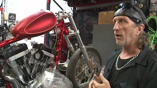 Bobby Hambel (Biohazard) Indian Larry motorcycle build (Pt. 1)