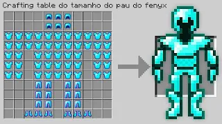 minecraft mas os crafts SÃO GIGANTES!