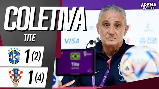 COLETIVA TITE | COMPLETO | Brasil 1 (2 x 4) 1 Croácia - Copa do Mundo 2022