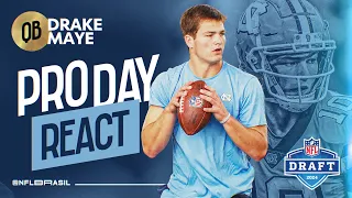 DRAKE MAYE, QB de North Carolina | NFL DRAFT 2024 | Pro Day - REACT / Scouting Report