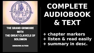 The Grand Grimoire with the Great Clavicle of Solomon. By Unknown Author. Audiobook