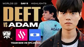 DEFT VS ADAM ЗА ВЫЛЕТ С ТУРНИРА!!! | DK VS BDS | WORLDS 23