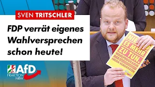 FDP verrät Wahlversprechen schon vor der Wahl – Sven Tritschler AfD