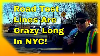 Expect The Longest Lines At The Road Test Site | Over 3 Hours of Wait Time Sometimes | NYC Road Test