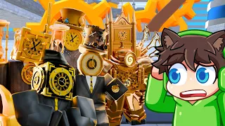 ZAGRAŁEM z NOWA RODZINA CLOCKMAN w TOILET TOWER DEFENSE w ROBLOX