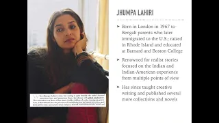 A Lecture on Junot Díaz's "Drown" and Jhumpa Lahiri's "Sexy"