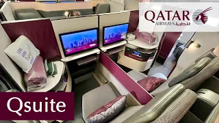 World's Best Business Class | QATAR AIRWAYS Qsuite | Boeing 777-300ER | Doha - Frankfurt | 4K