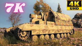 Conqueror Gun Carriage 7K Damage ( Arty ) World of Tanks Replays