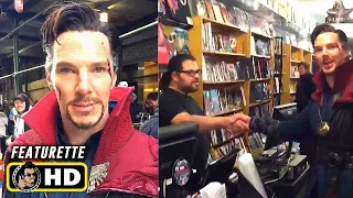 Benedict Cumberbatch Visits Comic Book Store in DOCTOR STRANGE Costume [HD]