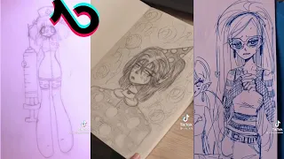 🤍🧷 ALT TIKTOK DRAWING | ALTERNATIVE TIK TOK COMPILATION 🌑🖤| goth emo aesthetics #10