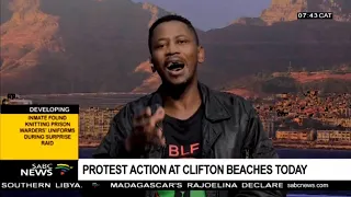 Clifton beach protest action: Ncedisa Mpemnyama