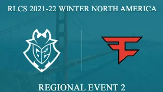 G2 vs FaZe | RLCS 2021-22 Winter: North America | G2 Esports vs FaZe Clan | 29 January 2022