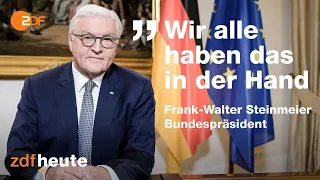 Bundespräsident Steinmeier ruft Deutsche zu Disziplin auf