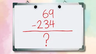 How To Subtract A Bigger Number From A Smaller Number #maths