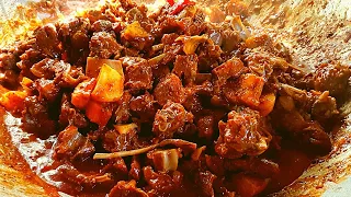 CALDERETANG KAMBING WITH LIVER SPREAD NG KAPAMPANGAN RECIPE! MAPAPA EXTRA RICE KA SA SARAP!