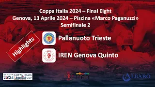 Highlights Pallanuoto Trieste - Iren Genova Quinto