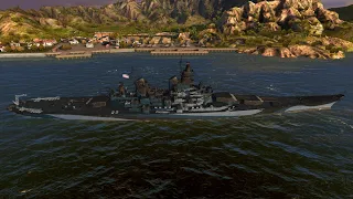 Grand Battle Tier 9 - Black Iowa american limited battleship - World of Warships Blitz