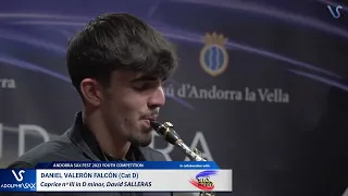 ANDORRA SAX FEST 2023: Daniel Valeron Falcon plays Capricho nºIII, David SALLERAS