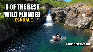 6 of the BEST wild swimming spots in Eskdale, lake district uk