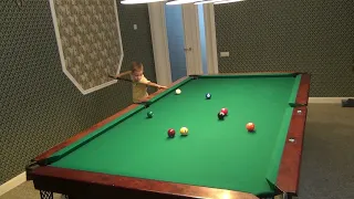 A 5-year old kid runs a rack in Pool9 - Alex G.