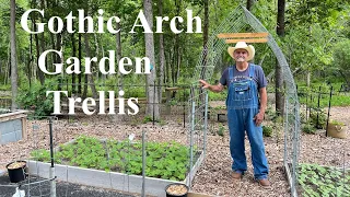 Making a Gothic Arch Garden Trellis