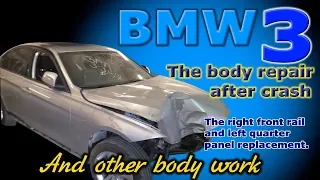 BMW 3. Body repair. Ремонт кузова.