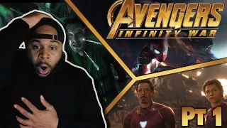 AVENGERS: INFINITY WAR is INSANE! Movie Reaction! FIRST TIME WATCHING! (Part 1/2)