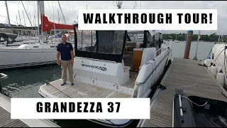 Grandezza 37 OC Walkthrough Tour - Clever features, huge amount of space on this impressive cruiser!
