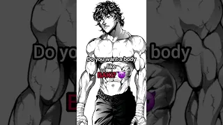 😱 how to get BAKI PHYSIQUE #shorts #motivation #anime