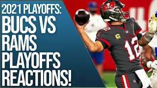 Tampa Bay Buccaneers vs Los Angeles Rams REACTIONS Live! | NFL 2021 Playoffs