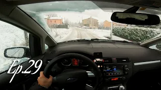 GoPro | Snowy day | Ford C-Max | POV Driving around Italy - Ep.29