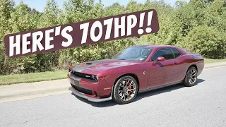 Driving the Dodge Challenger SRT Hellcat (6 Speed Manual) Start Up, Exhaust, POV and Review