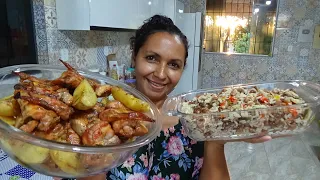 BAIÃO DE 2 ASA DE FRANGO DOURADINHA NO FORNO COM BATATA