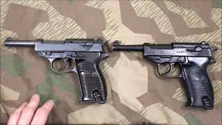 Comparing an original Walther P-38 to a Denix replica