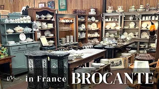 Irresistible pretty French antique tableware! Brocante in Normandy