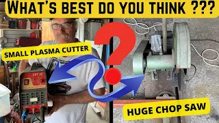 16 Chop Saw vs 40 Amp Plasma Cutter (You might be surprised)