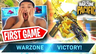 FIRST WIN on the *NEW* Warzone Pacific Map!!! (Caldera)