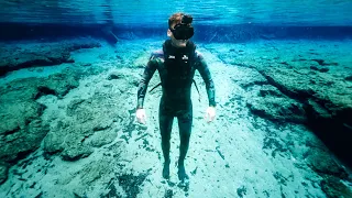 Searching for iPhones, GoPros and Guns Underwater While Scuba Diving! (Restricted Area)