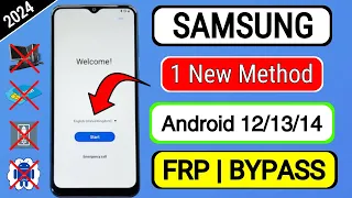 Finally 2024 (No *#0*#) Samsung FRP Bypass Android 12/13/14 Google Account Bypass/Remove - ADB Fail