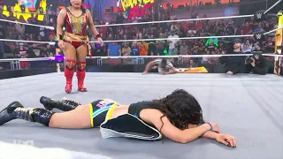 Roxanne Perez Passes Out After Match with Meiko Satomura on NXT Roadblock (Mar. 7, 2023)