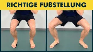 Tiefe Hocke & Kniebeugen: Richtige Fußstellung ermitteln
