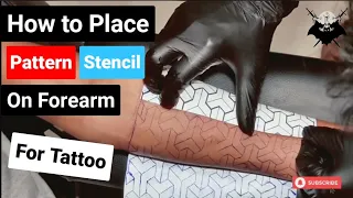 How To Make Tattoo At Home | Tattoo Tutorial | Forearm Band Tattoo Stencil | INK HOUSE TATTOO