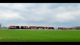 CN  [vL508 ] led by CN 954  in Byron Wisconsin on 4 24 2021